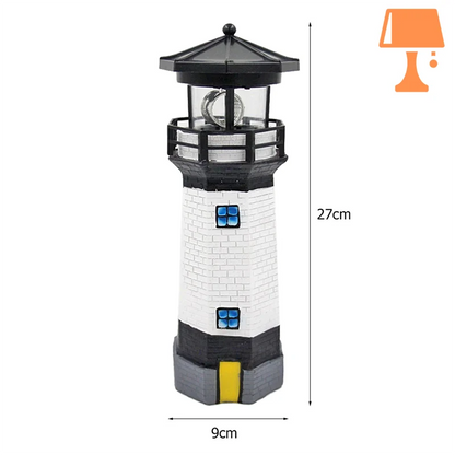 lampe de chevet phare marin noir