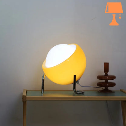 Lampe de Chevet Phrase Vintage Jaune