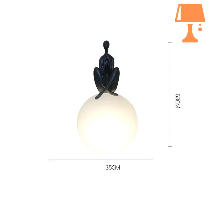 Lampe de Chevet Pied Boule Design