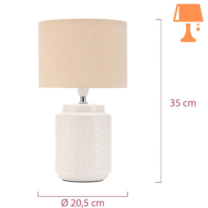 lampe de chevet pied ceramique mesure