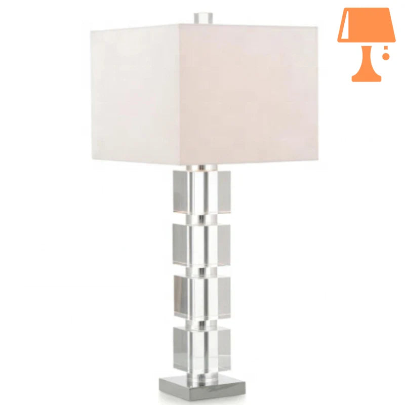 lampe de chevet pied cristal design