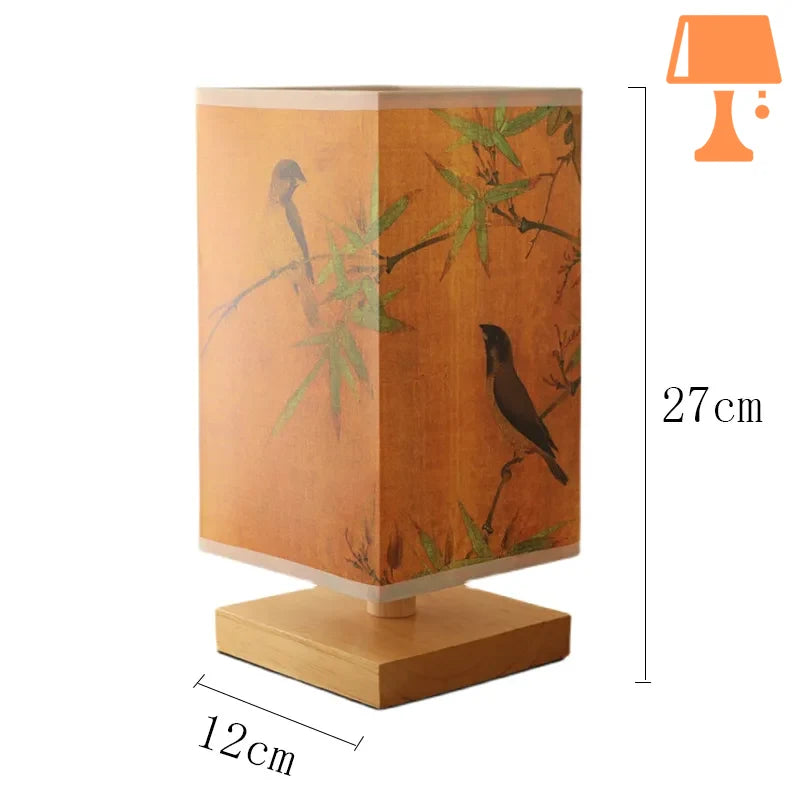 lampe de chevet pied bois mesure