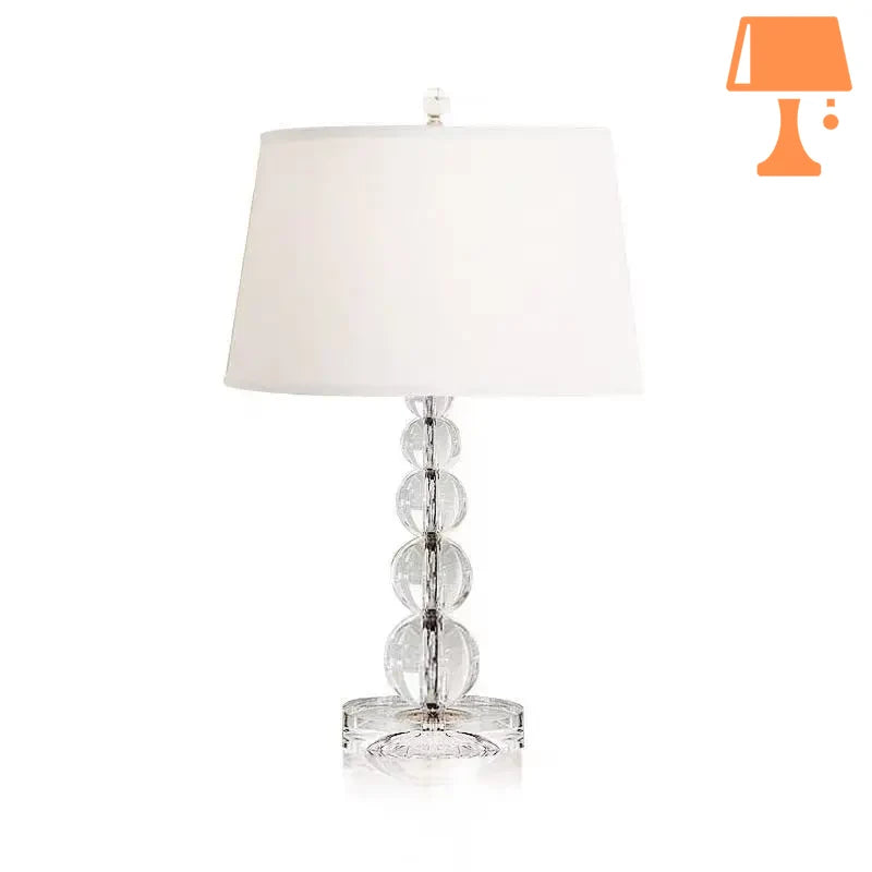 lampe de chevet pied en verre design