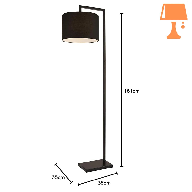 lampe de chevet pied métal mesure