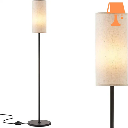 lampe de chevet pied metal noir design