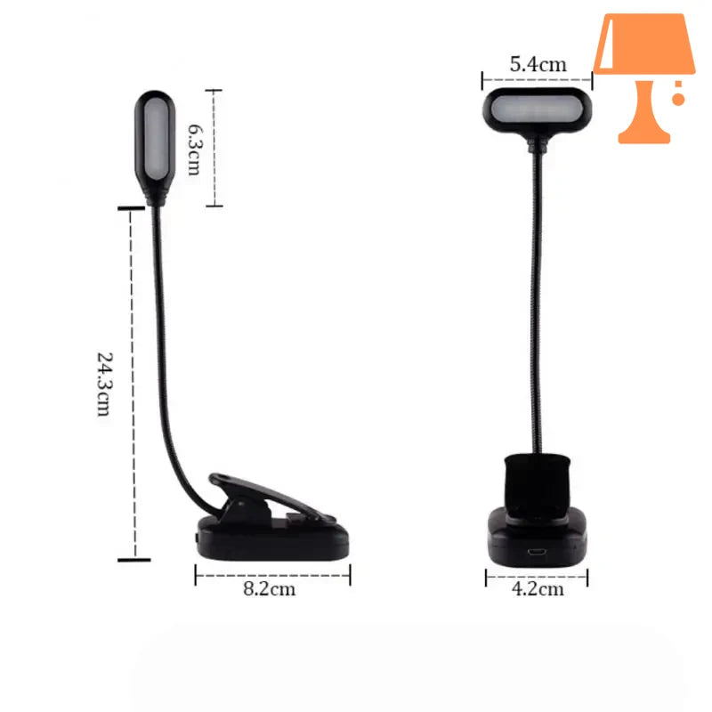 Lampe de Chevet Pince LED Taille