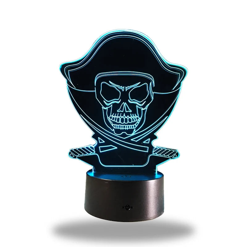 lampe de chevet pirate des caraibes