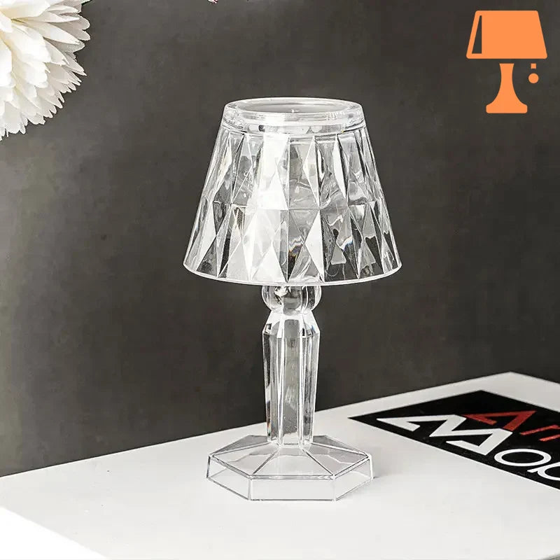 lampe de chevet plastique transparent design