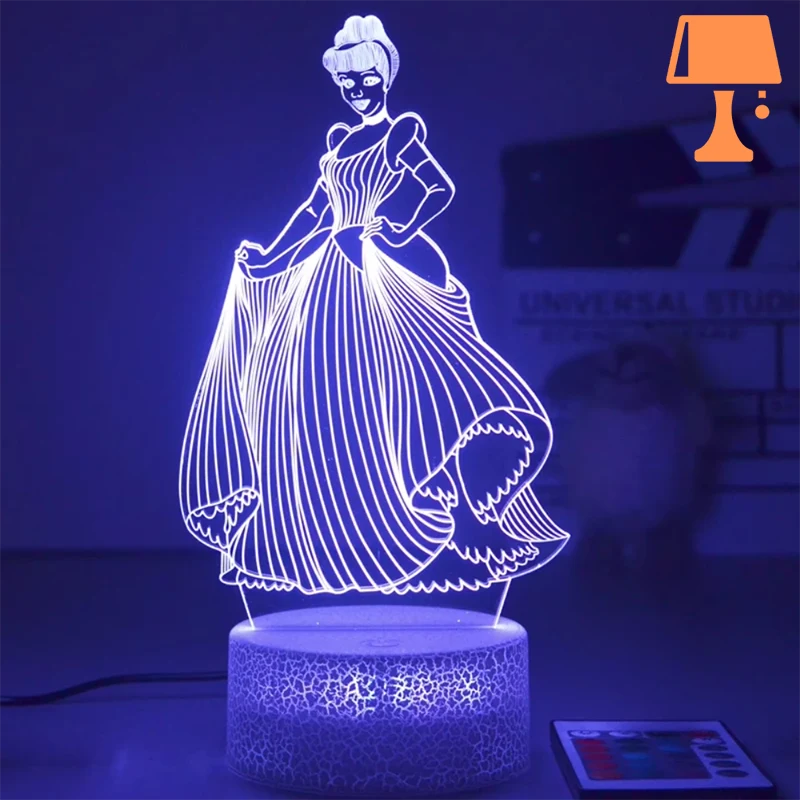 lampe de chevet princesse disney design