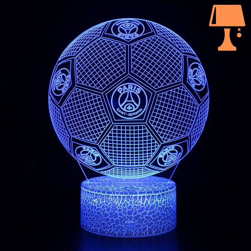 lampe de chevet psg bleu