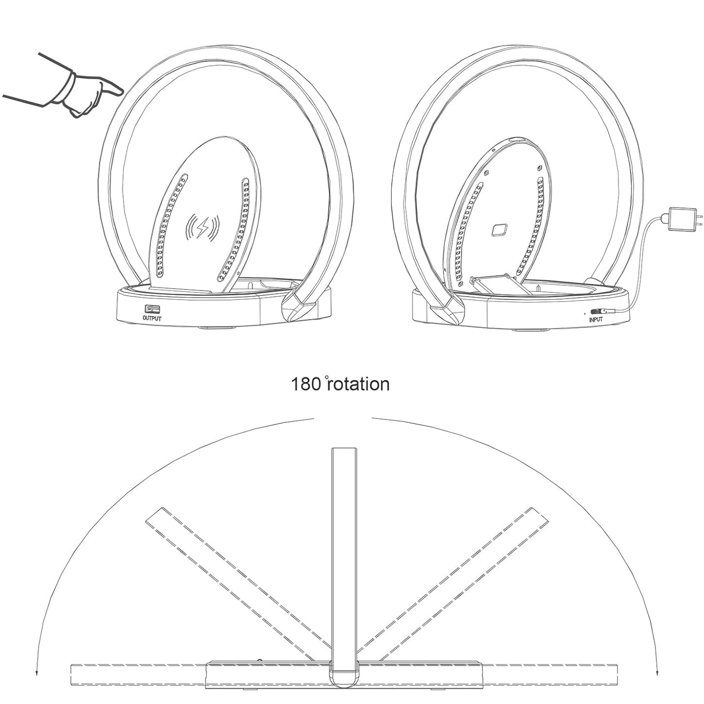 lampe de chevet qi mesure