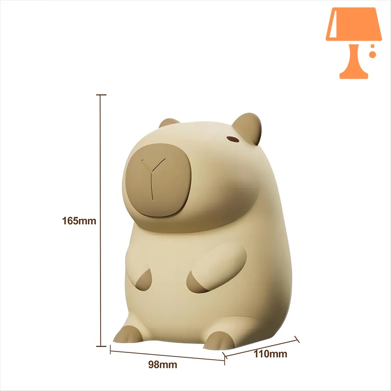 Lampe de Chevet qui S'éteint Automatiquement Capybara Mesure