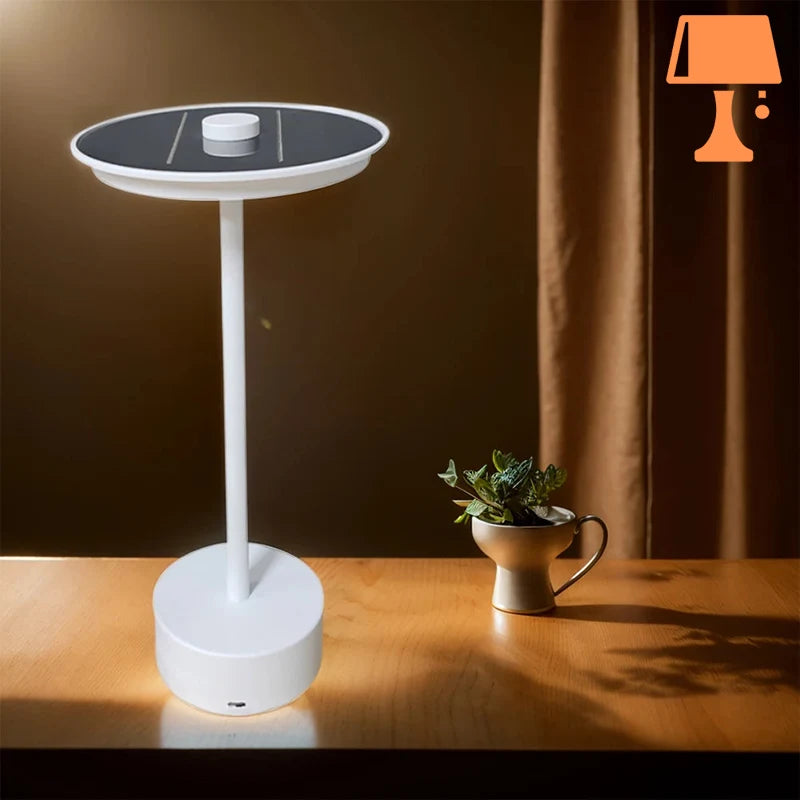 lampe de chevet rechargeable solaire salon