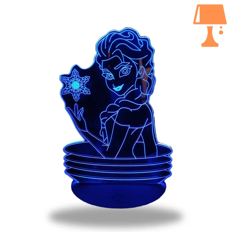 lampe de chevet reine des neiges 2