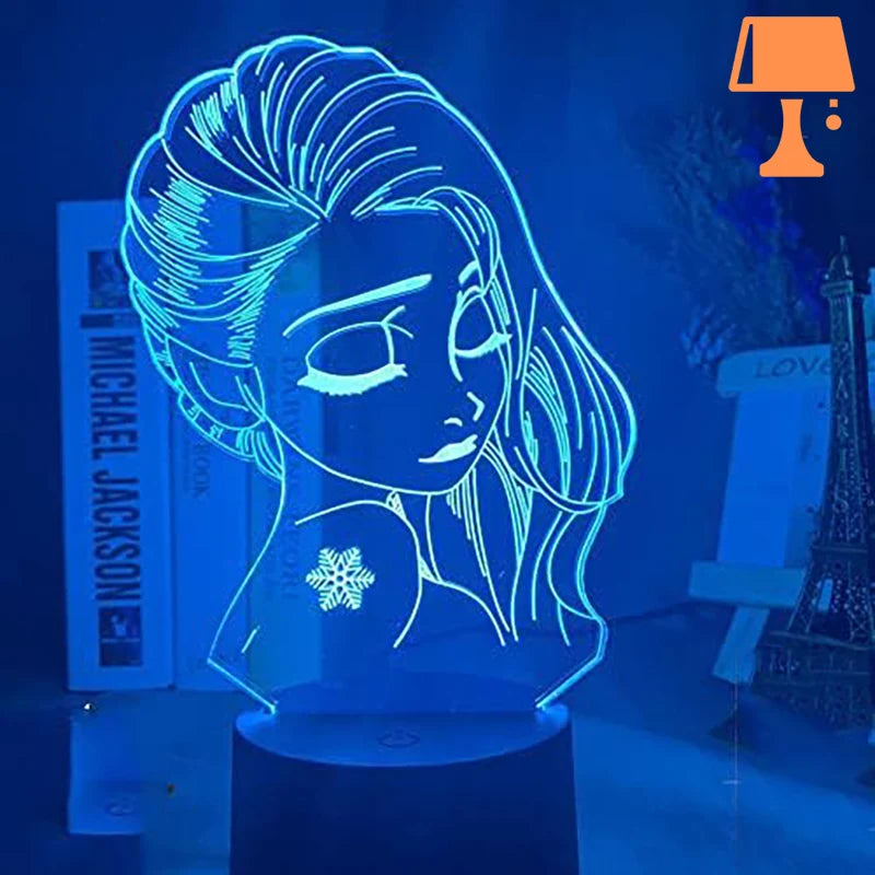 lampe de chevet la reine des neige design