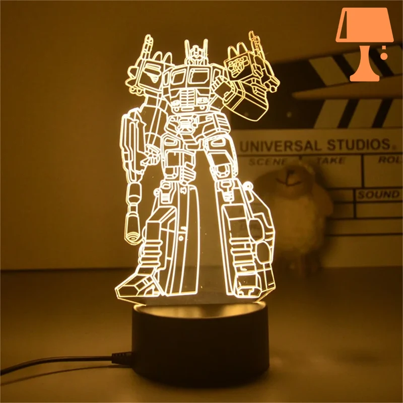 lampe de chevet robot transformer