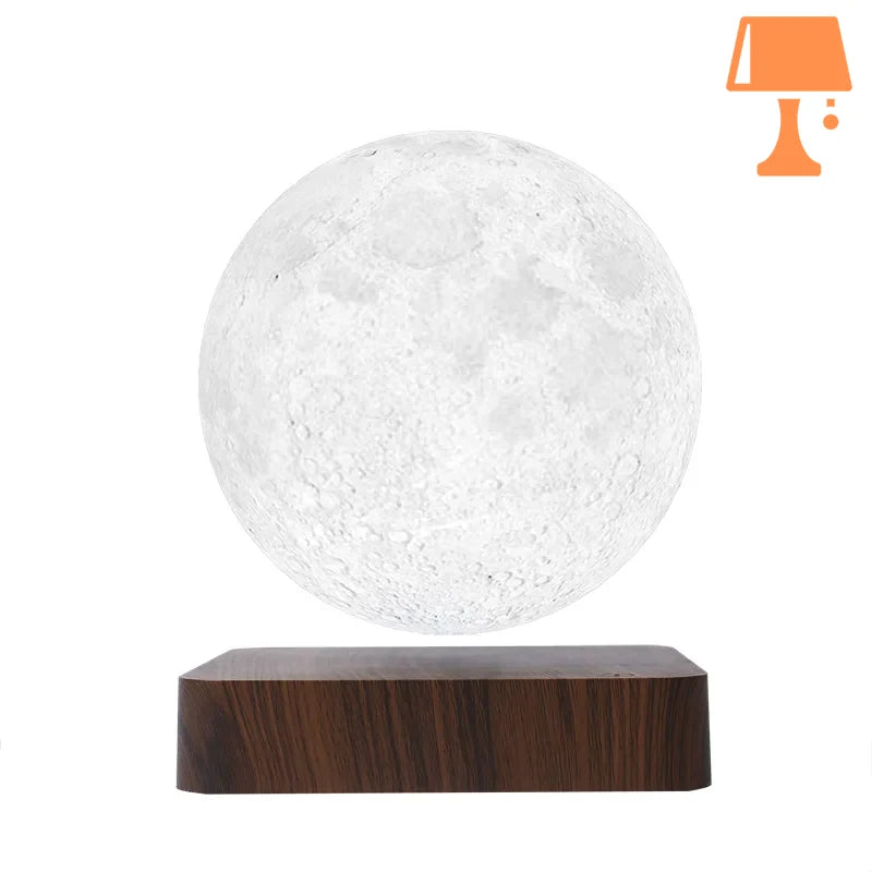 lampe de chevet ronde led lune design