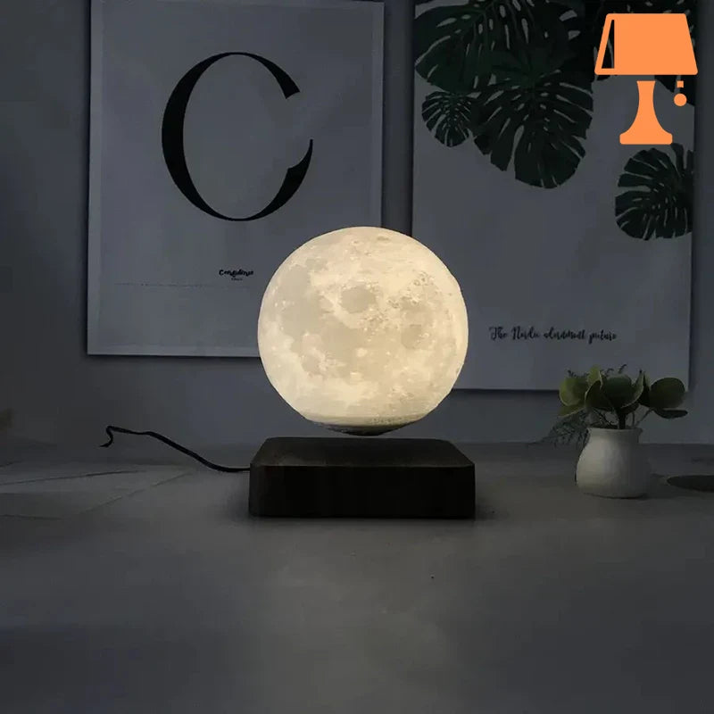 lampe de chevet ronde led lune