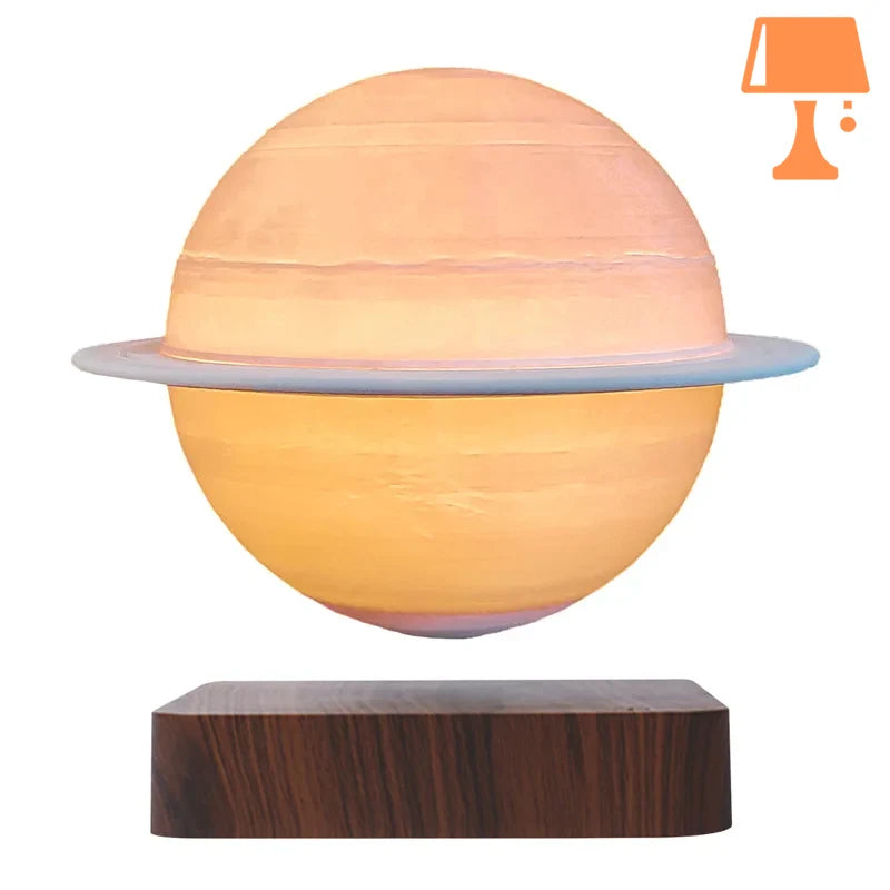 lampe de chevet ronde led saturne