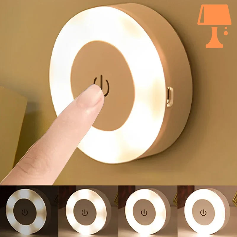 lampe de chevet ronde tactile