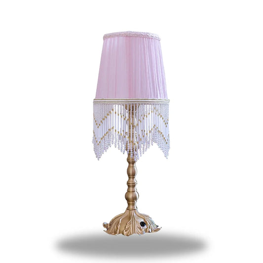 lampe de chevet rose cuivre