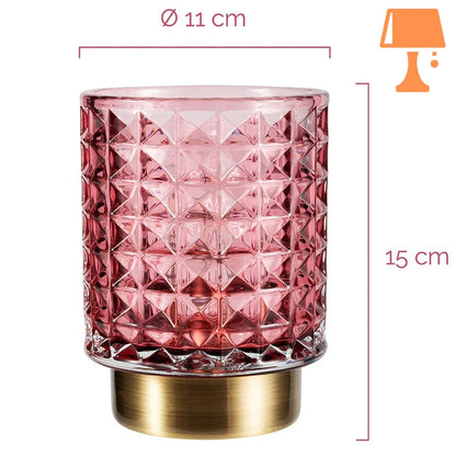 lampe de chevet rose fushia mesure