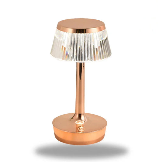 lampe de chevet rose gold tactile