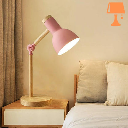 lampe de chevet rose pale chambre