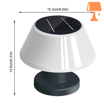 lampe de bureau solaire intérieur mesure