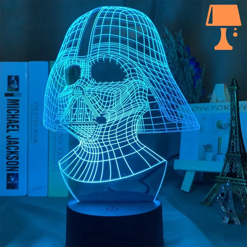 lampe de chevet star wars casque dark vador