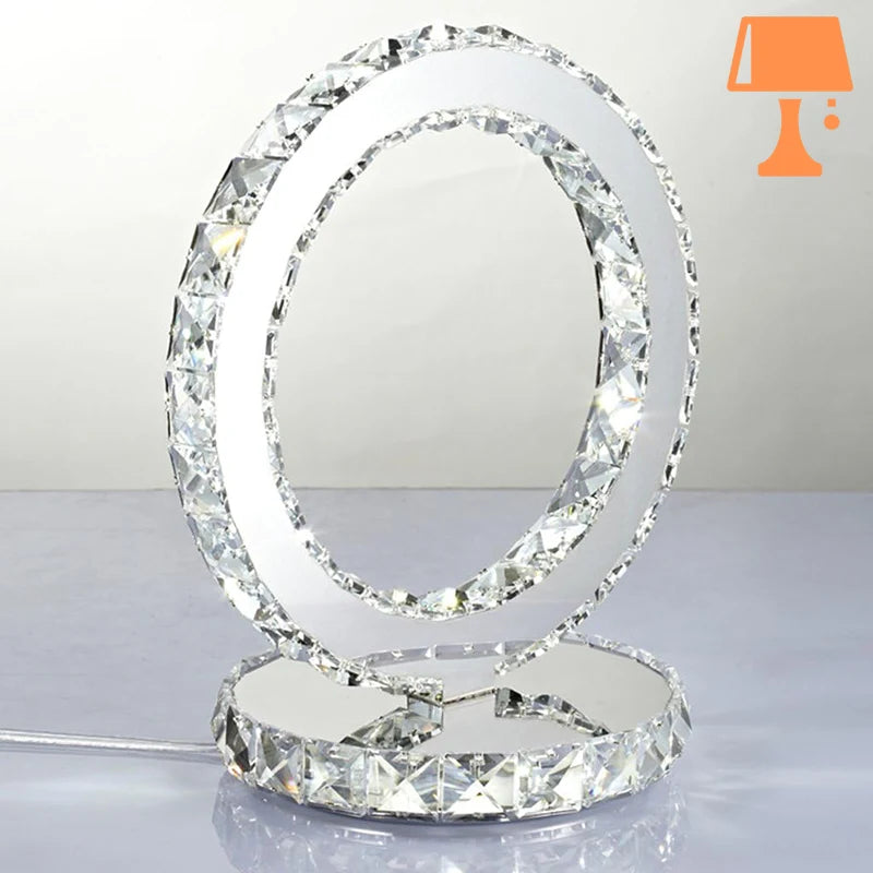 lampe de chevet strass design