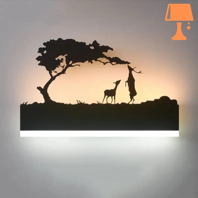 lampe de chevet style africain arbre