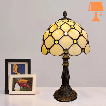 lampe de chevet style anglais jaune