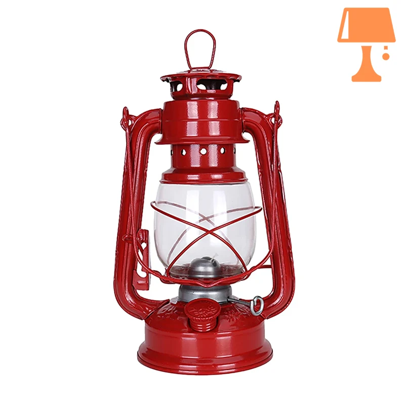 Lampe de Chevet Style Lanterne Rouge