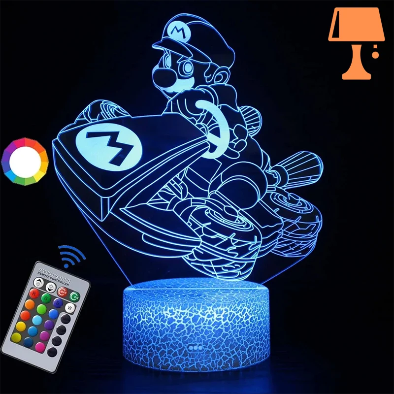 lampe de chevet super mario kart