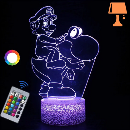 lampe de chevet super mario yoshie