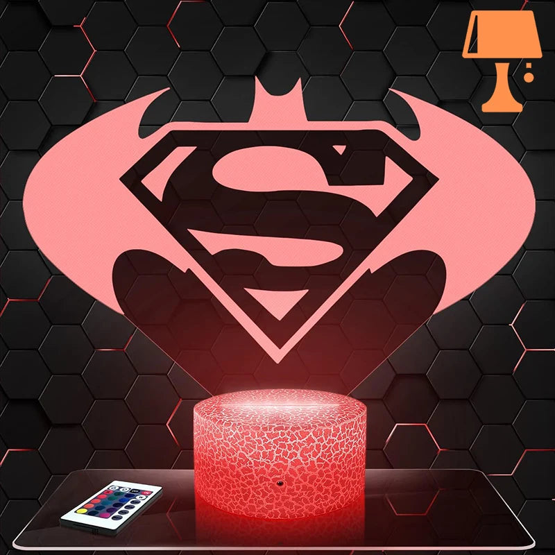 lampe de chevet superman design