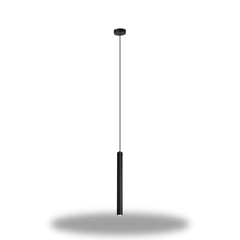Lampe de Chevet Suspendue en Forme de Tube Noir Noir