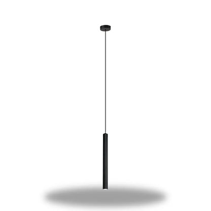Lampe de Chevet Suspendue en Forme de Tube Noir Noir