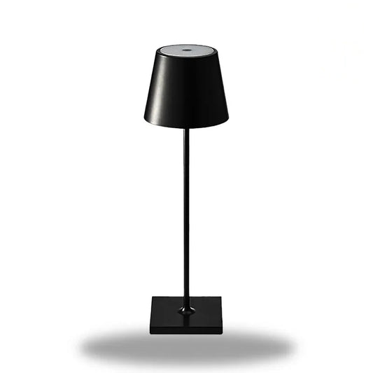 lampe de chevet tactile avec abat jour noir
