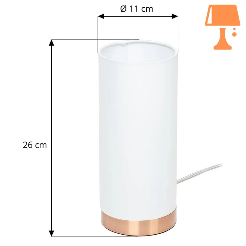 lampe de chevet tactile avec variateur mesure