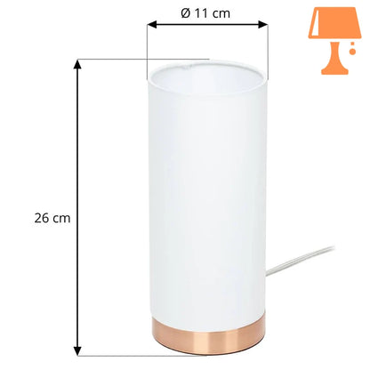 lampe de chevet tactile avec variateur mesure