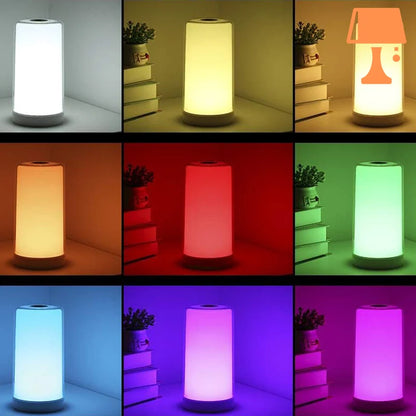 lampe de chevet tactile lit couleur