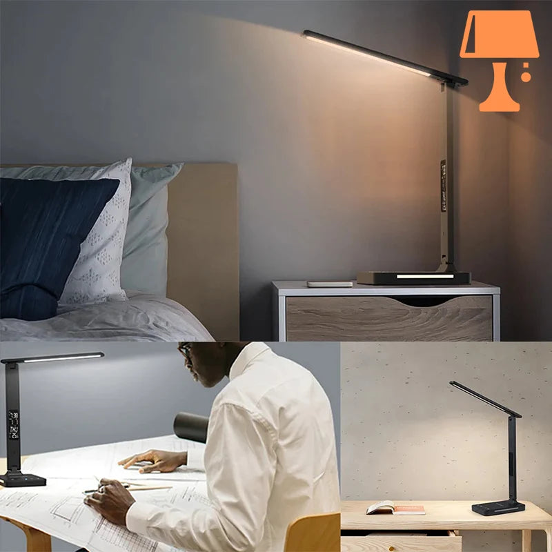 lampe de chevet tactile portable noir