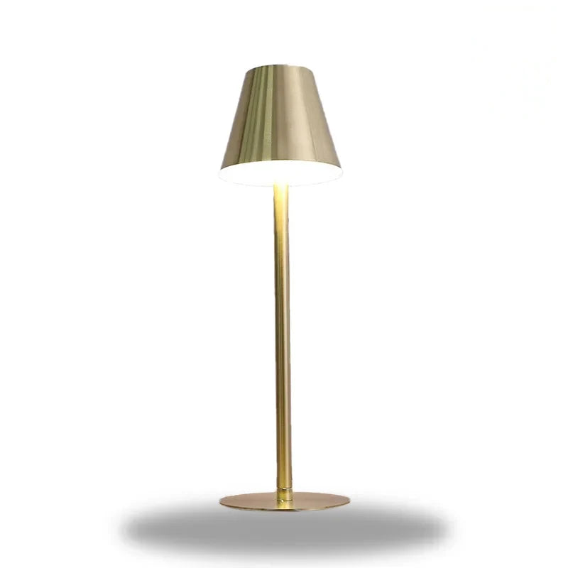 lampe de chevet tactile verte doree