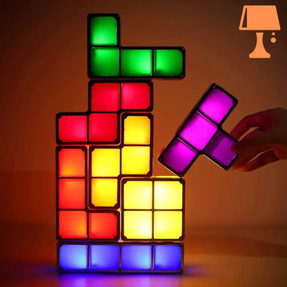 lampe de chevet tetris design