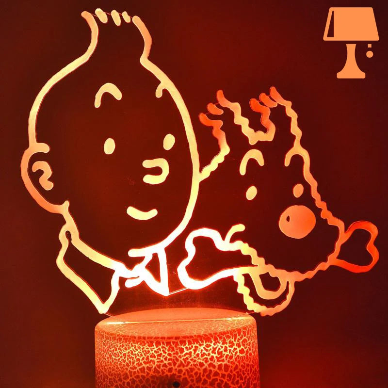 Lampe de Chevet Tintin Rouge