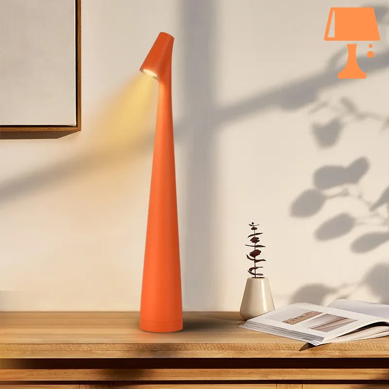 lampe de chevet touch orange table