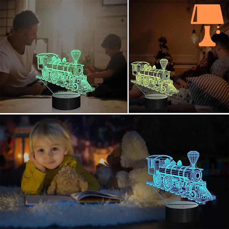 lampe de chevet train originale