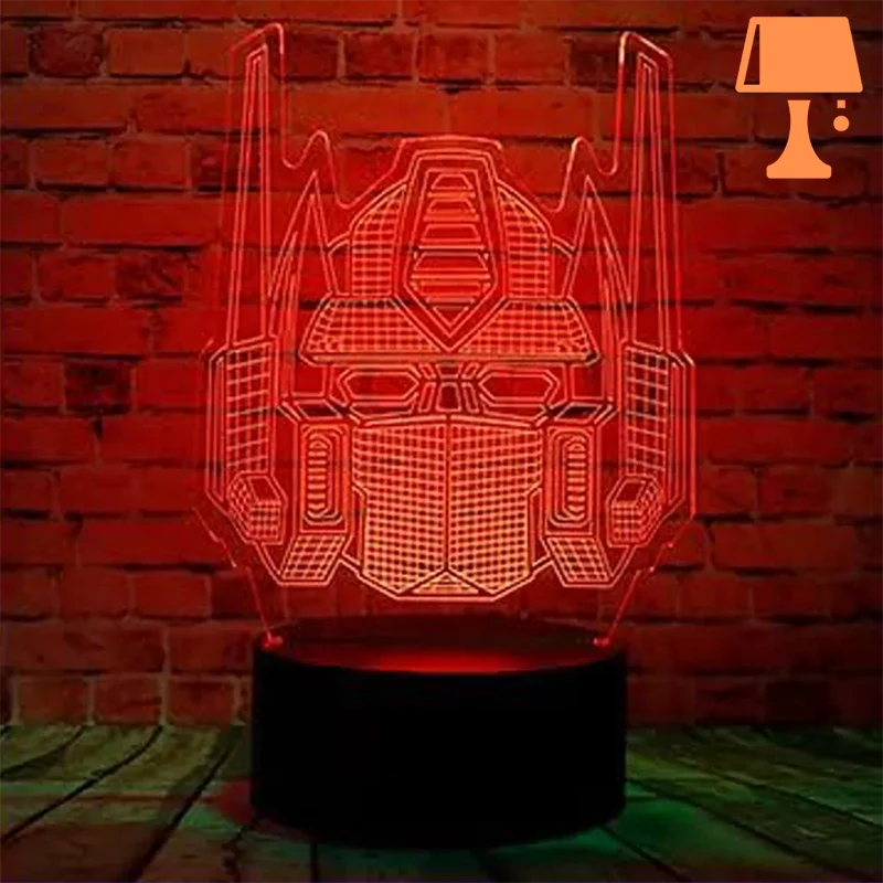 lampe de chevet transformers enfant